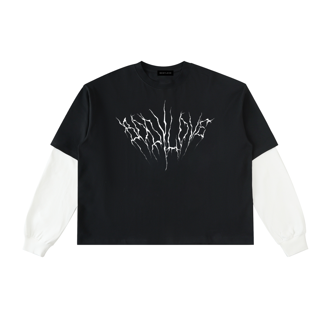 PUNK AF BADDIE | Layered Contrast Sleeve Tee