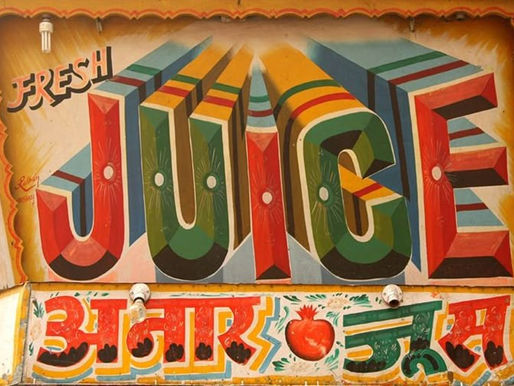 handprinted sign board