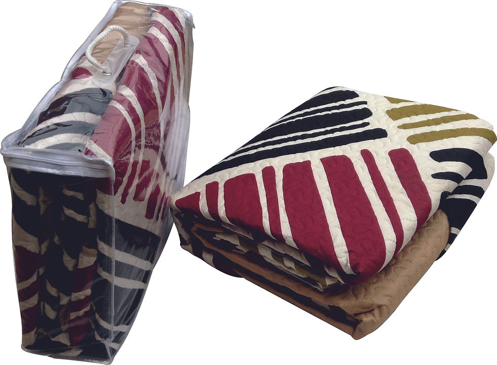 Thumbnail: Colcha Bouti 2.50x2.60m Estampa Bicolor com Fronha