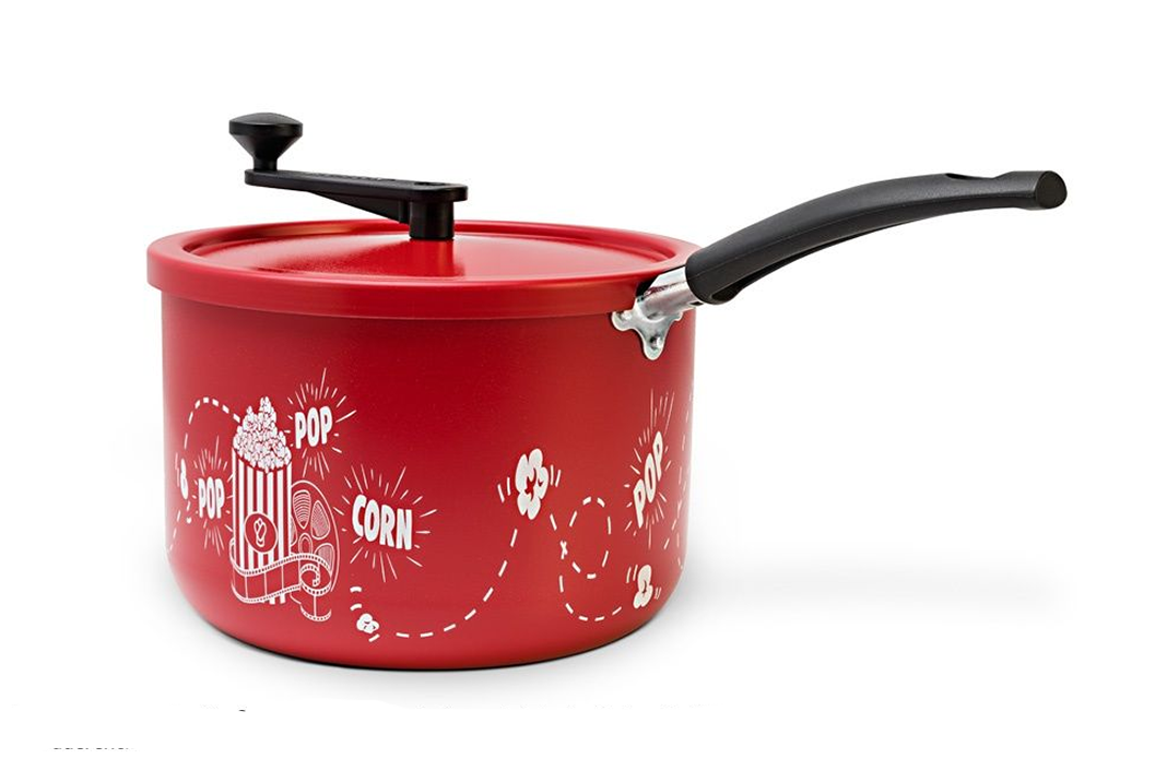 Pipoqueira Vermelha com tampa