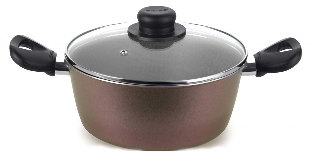 Caçarola Nº24 aura Com asas tampa transparente(35224)