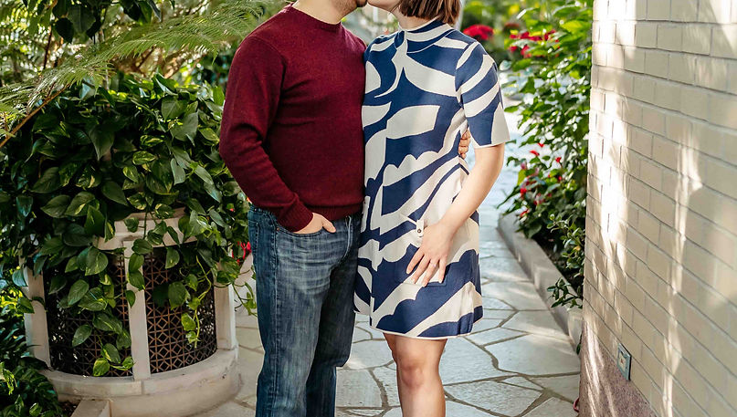 Engagement Session photo at The Jewel Box, St. Louis, MO