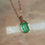 Thumbnail: 14K Gold-Filled Dainty Emerald Necklace