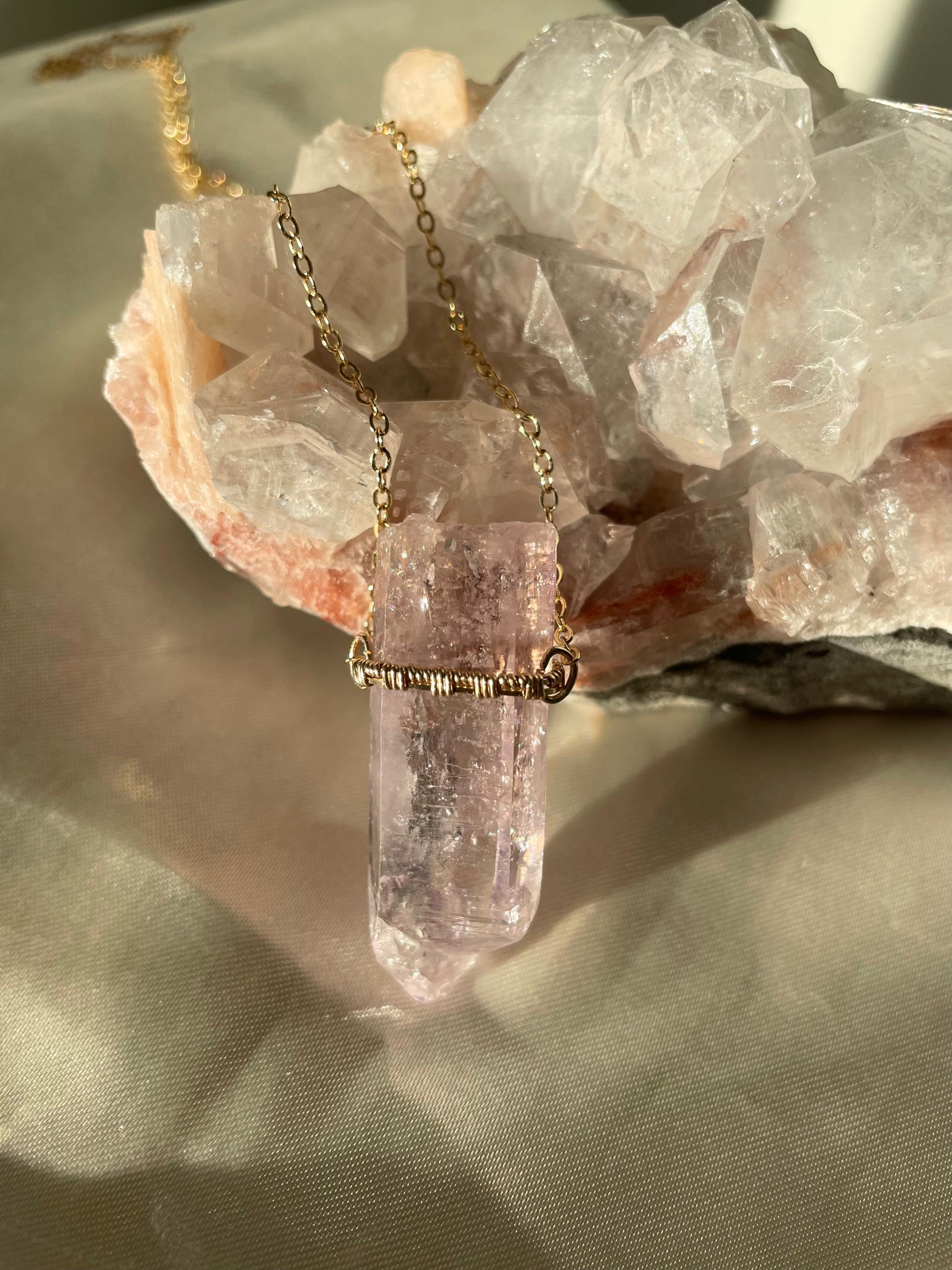 14K Gold-Filled Statement Amethyst Vera Cruz Necklace