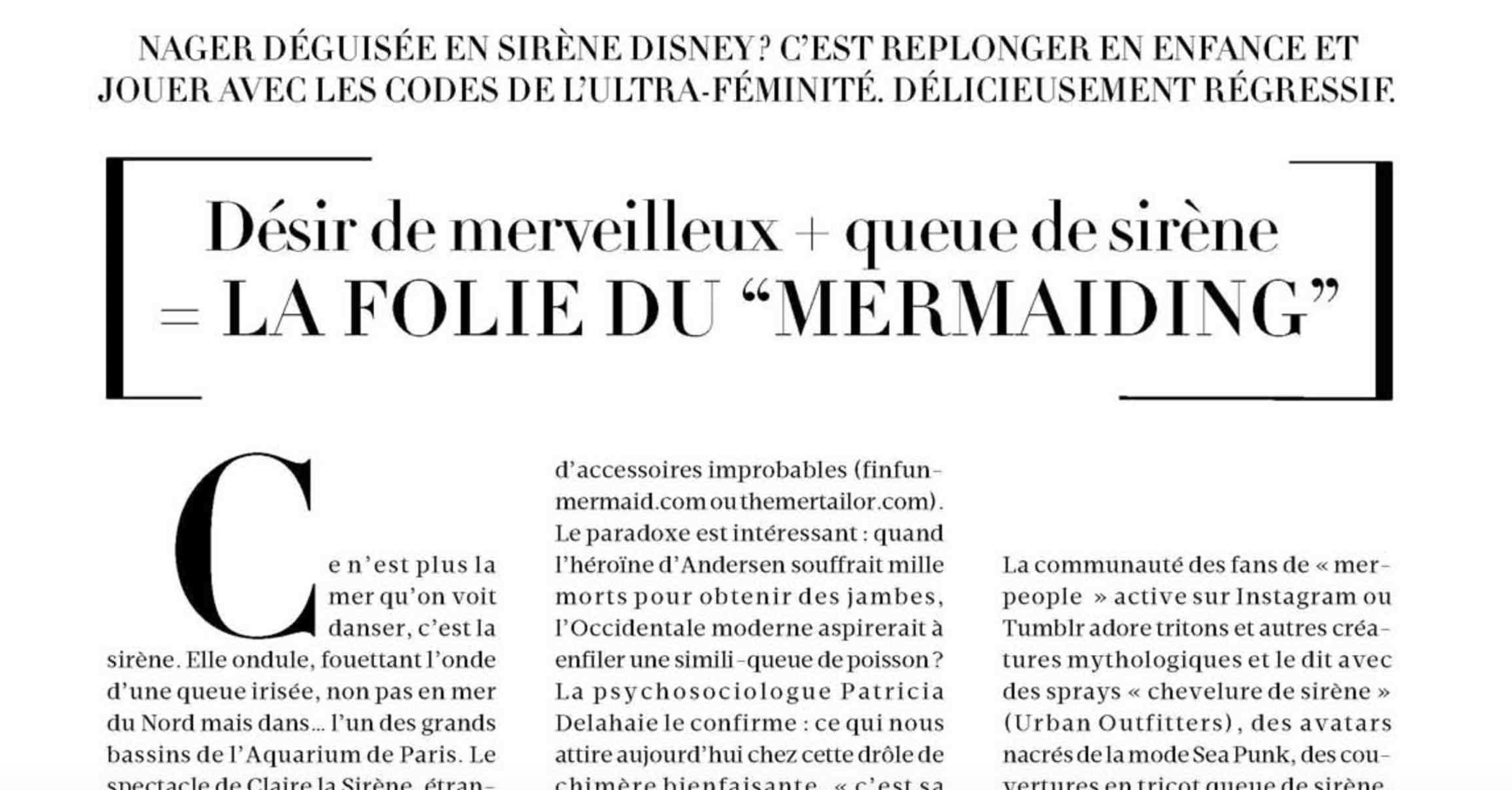 Article Madame Le Figaro