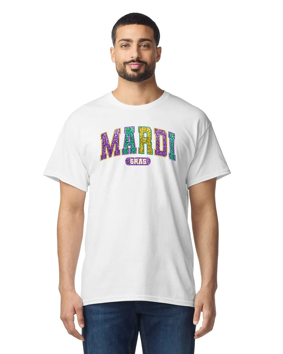 Thumbnail: Mardi Gras Faux Glitter T-Shirt