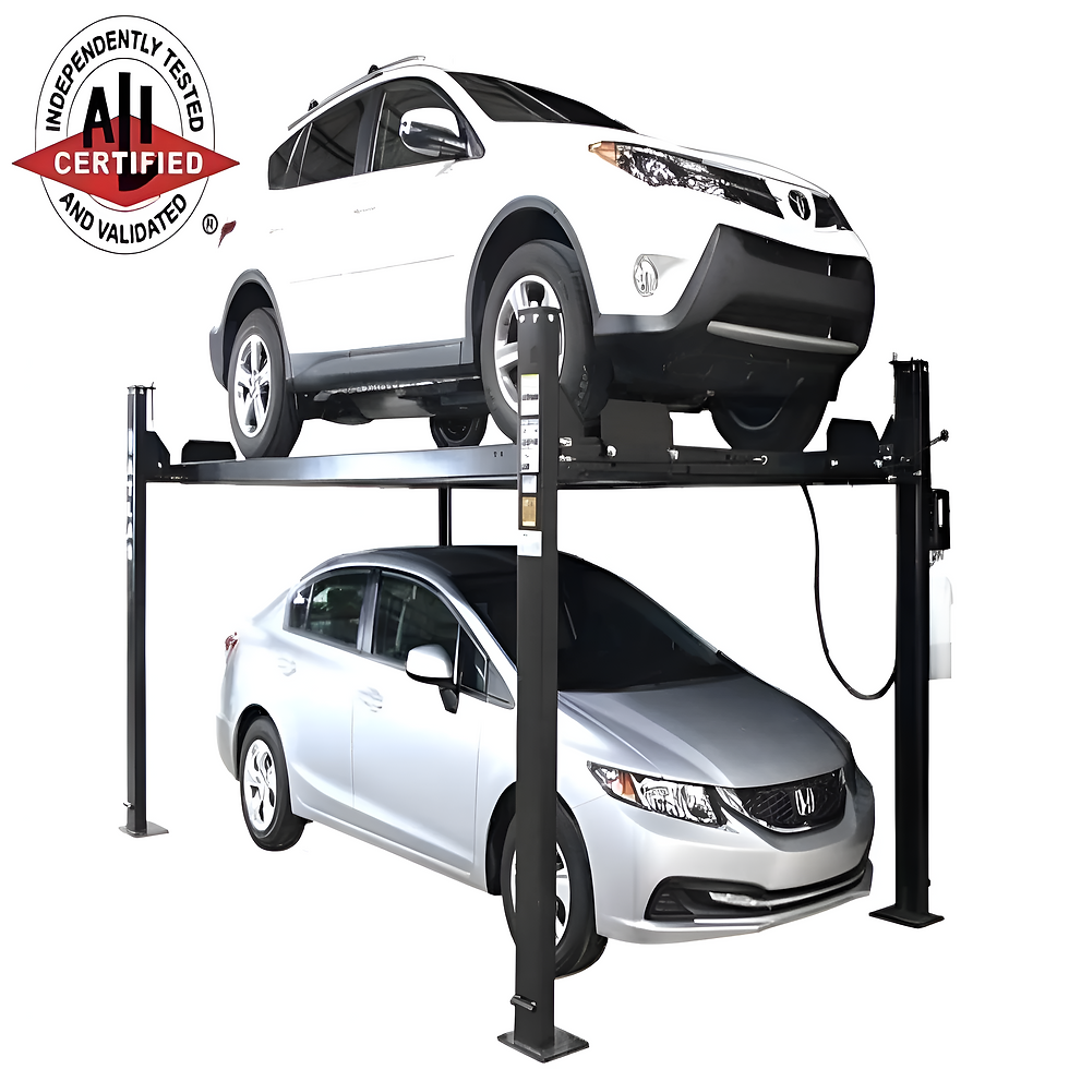 Atlas Apex 8 Four-Post Storage Lift – 8,000 lb, ALI Certified, Portable