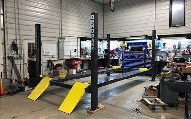 Thumbnail: BendPak HD-9ST Four-Post Lift – 9,000 lb, Narrow Width, Space-Saving