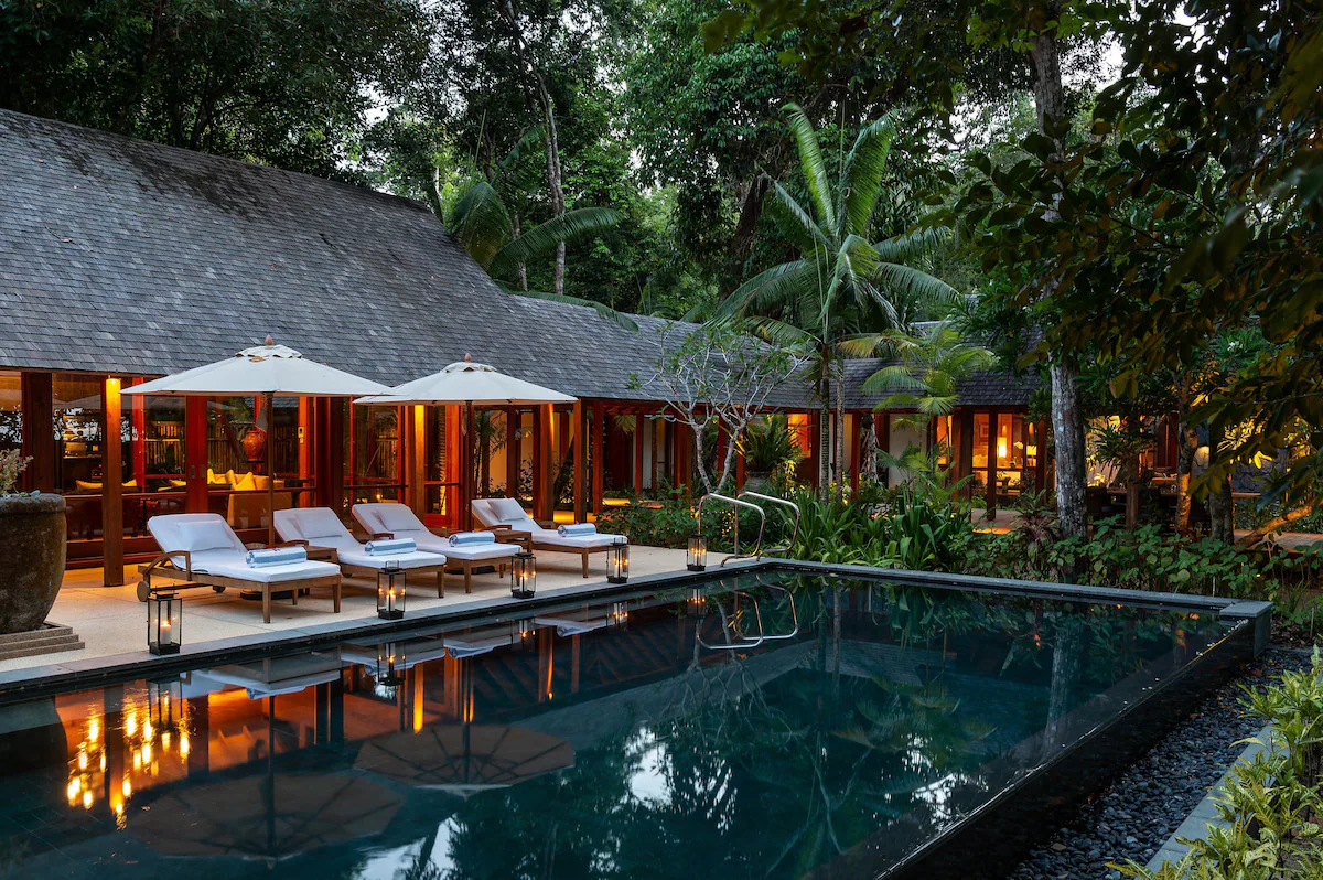 Piscine privée de l'hôtel The Datai à Langkawi