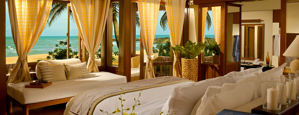 Une des chambres de l'hôtel Tanjong Jara Resort