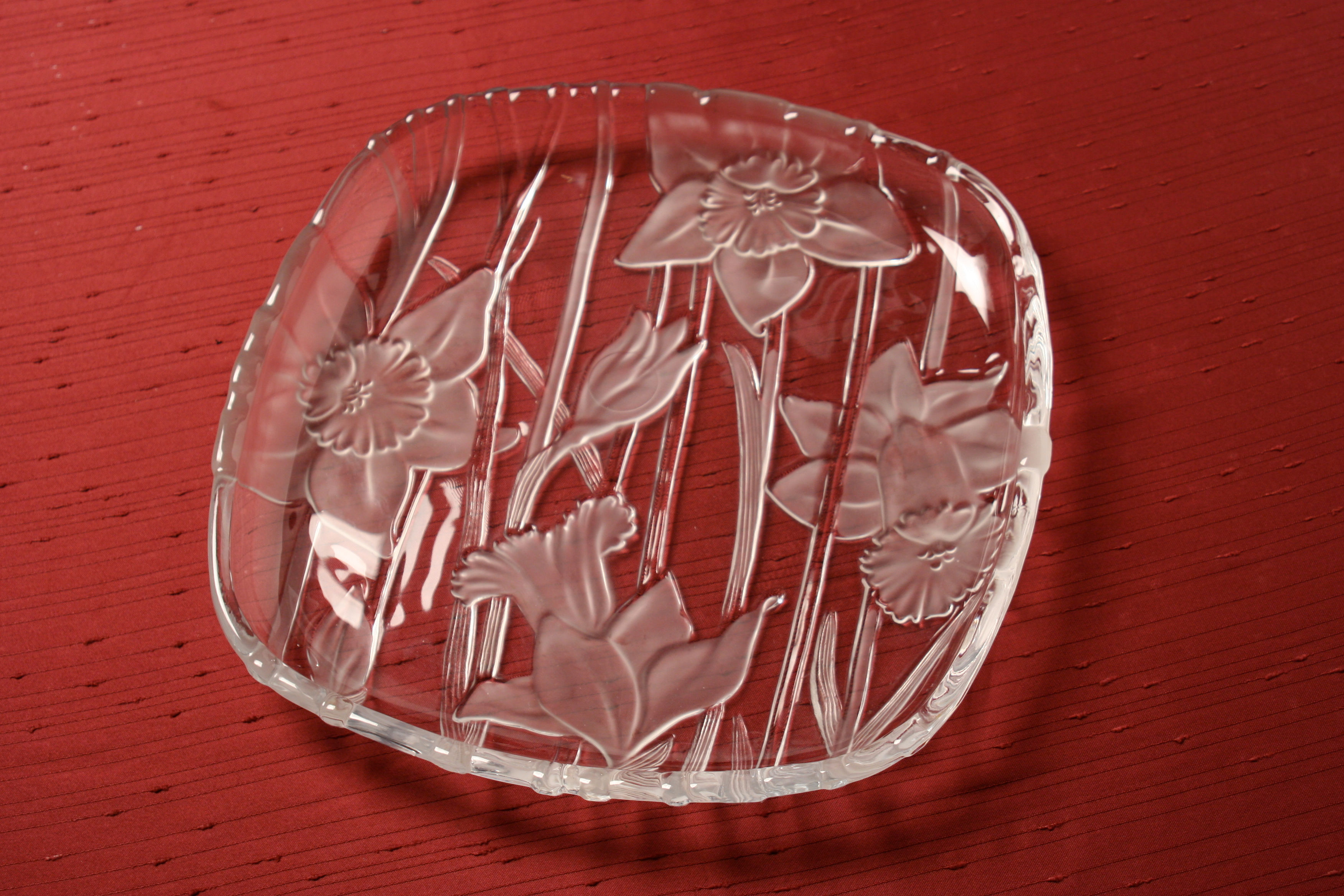 PLATO VIDRIO CUADRADO