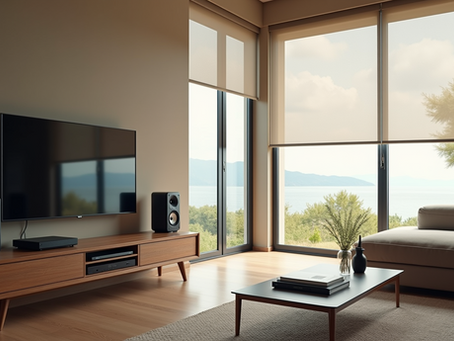 Transform Spaces with Motorized Shades and Audio Systems