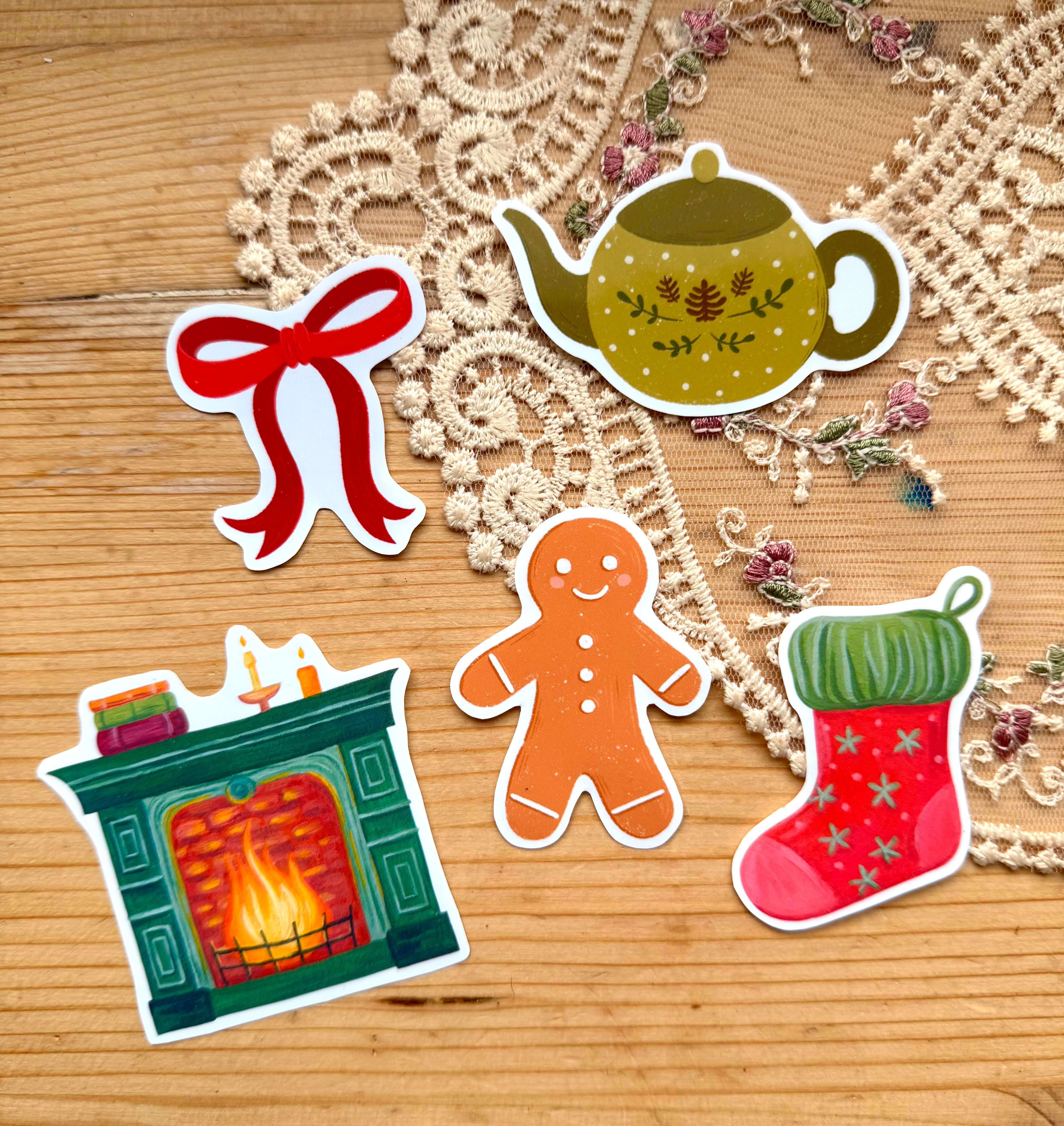 5 stickers collection "Noël"