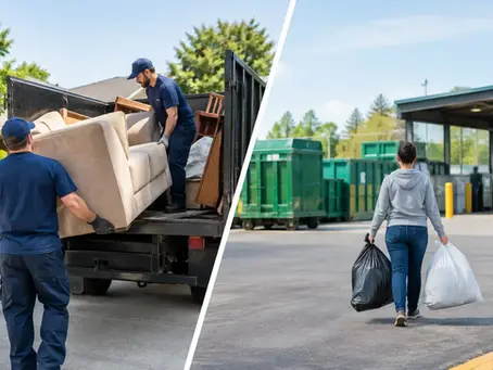 Junk Hauling Versus Municipal Dropoff Costs