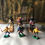Thumbnail: Vintage Timpo Toys Swoppets Western Cowboys 3 Mounted figures 3 Standing