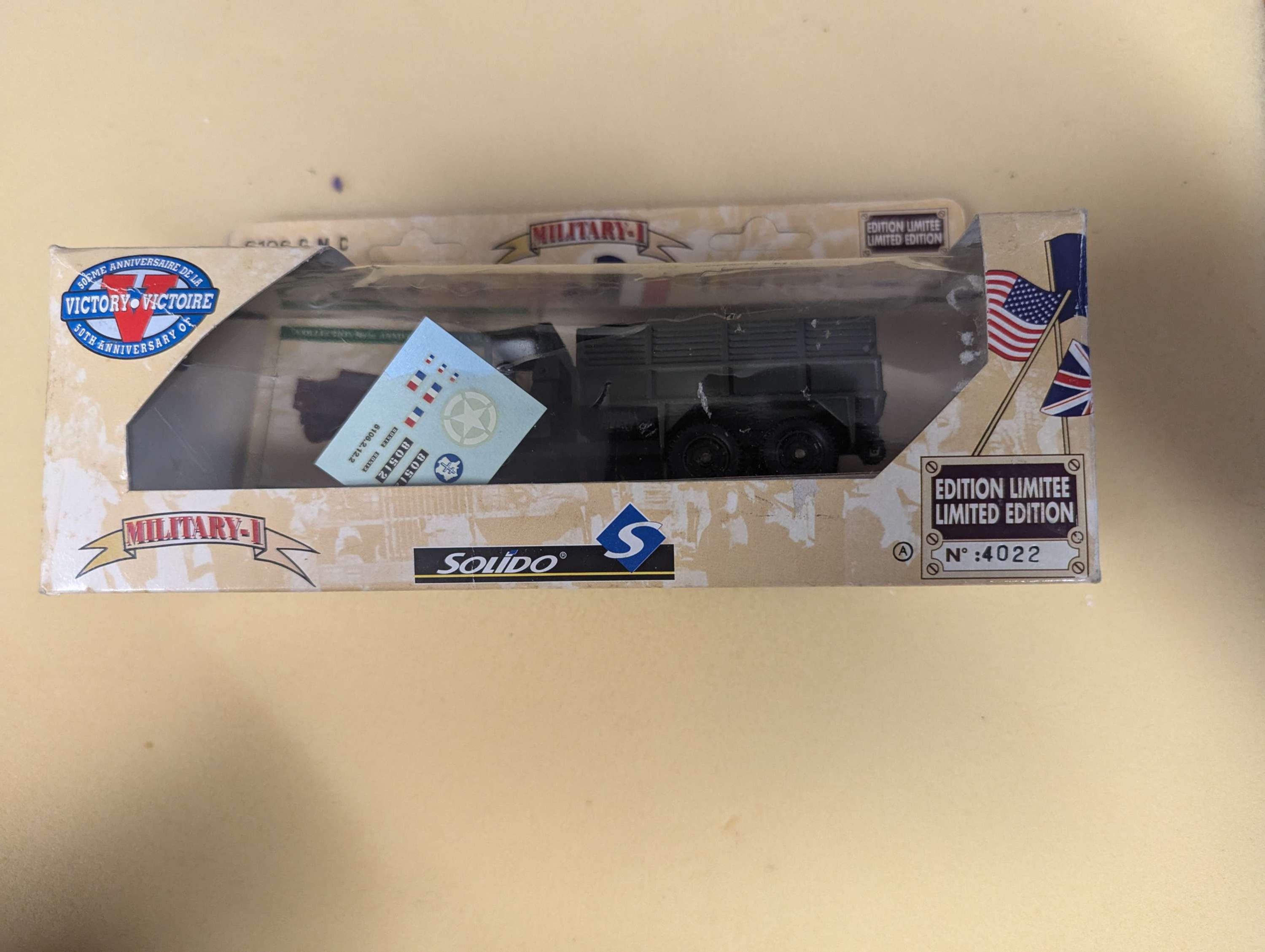 Vintage Solido Military 1 6106 GMC Truck 1:50 Ltd Ed 4022