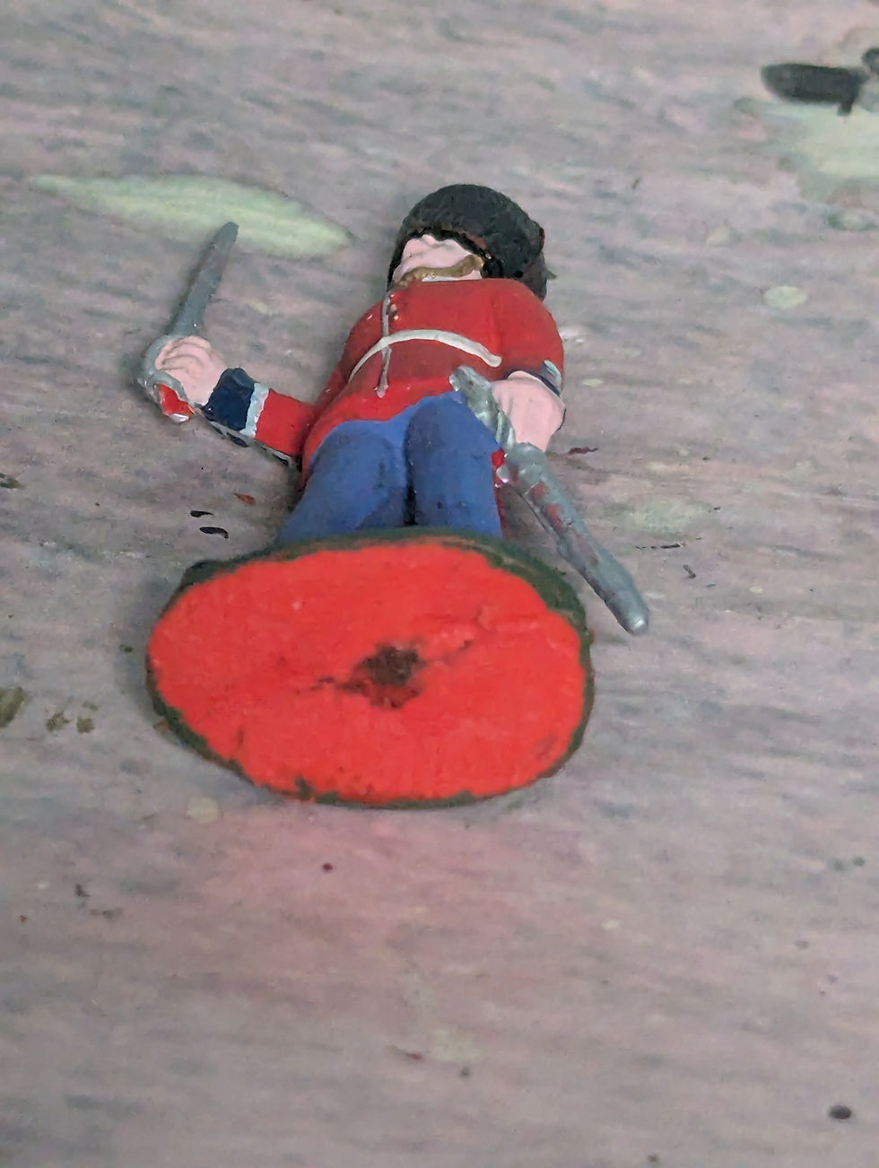 Thumbnail: Charben's Painted Red Plastic Figures Guards Individual Figures