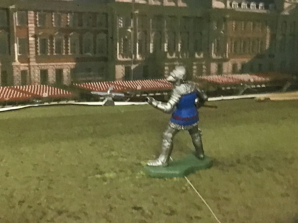 Thumbnail: Vintage Britain's Herald H522 Medieval Men At Arms Blue Surcoat Halbert