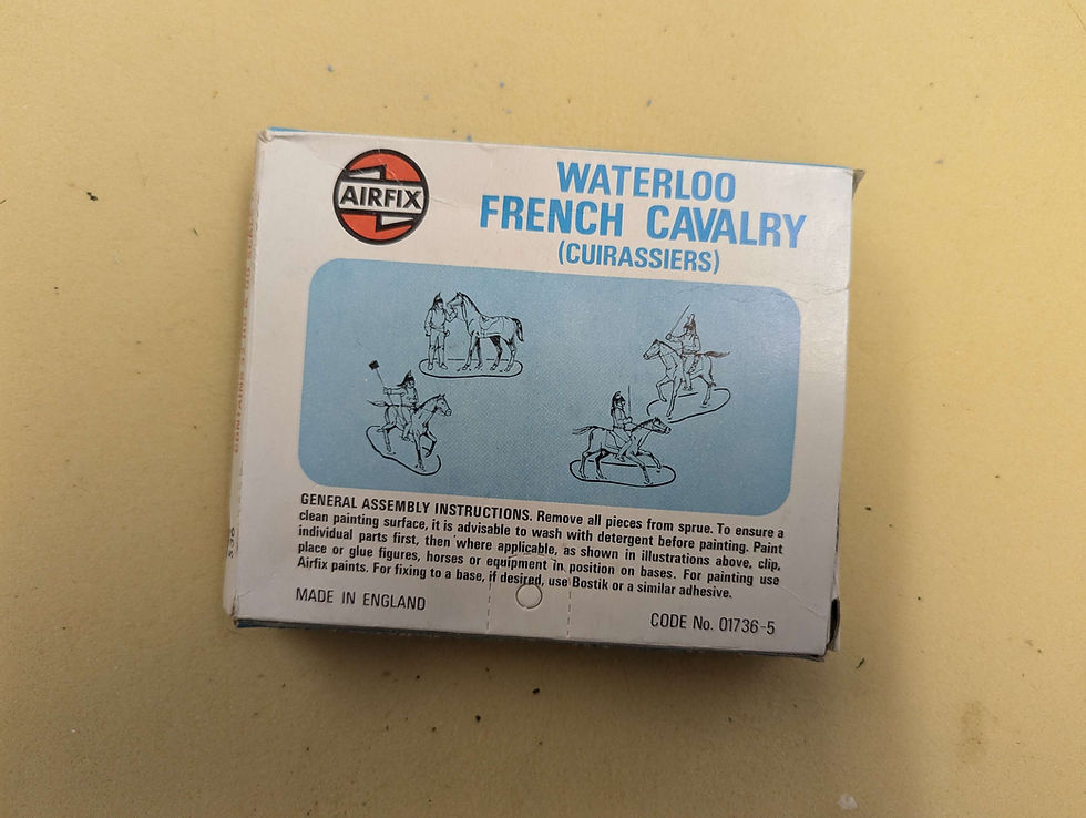 Thumbnail: Airfix 1/72  01736/5 Waterloo French Cavalry Full Set 1973 Blue Box