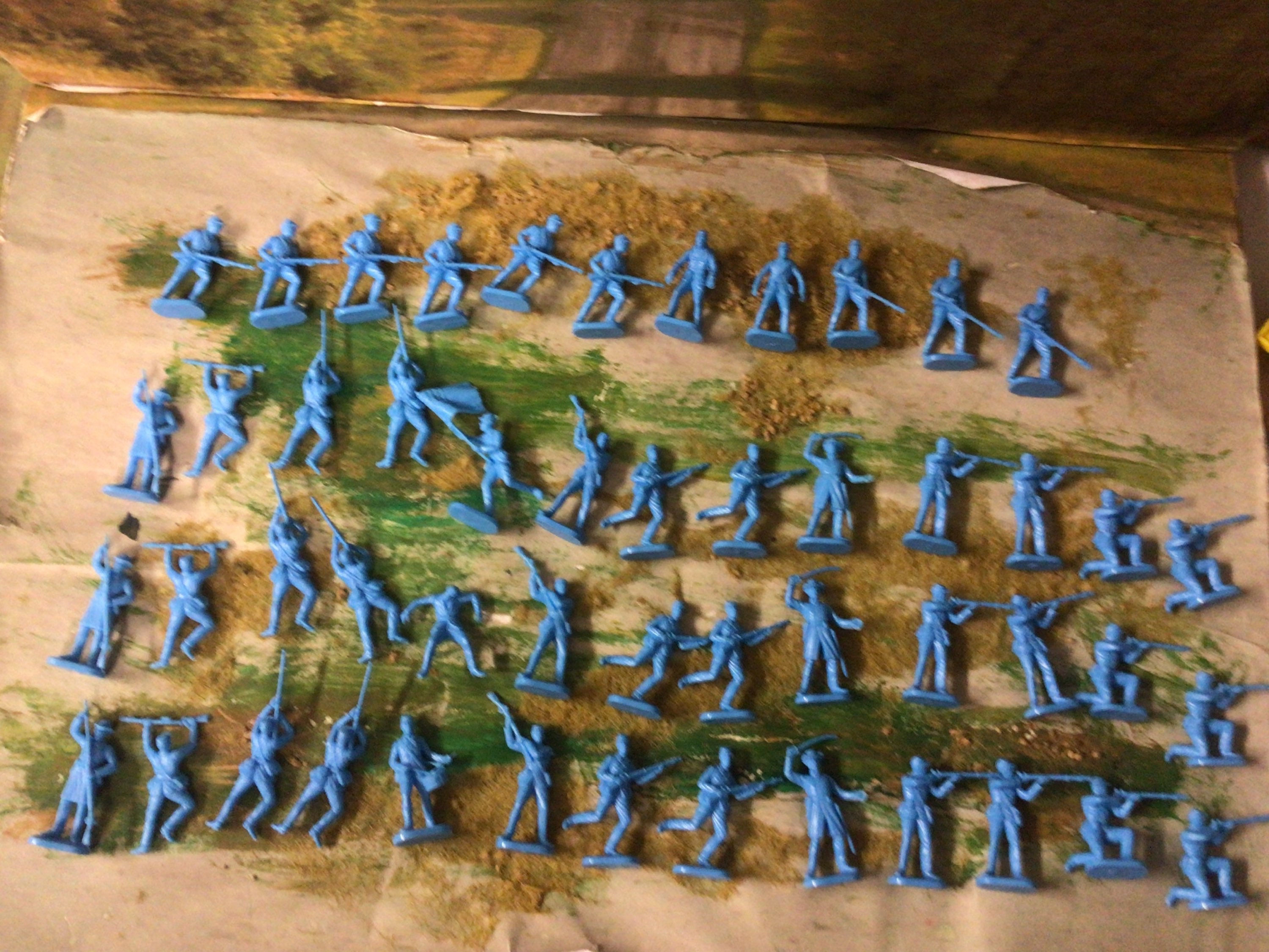 ESCI 1/72 Scale American Civil War Union Infantry 50 Pieces