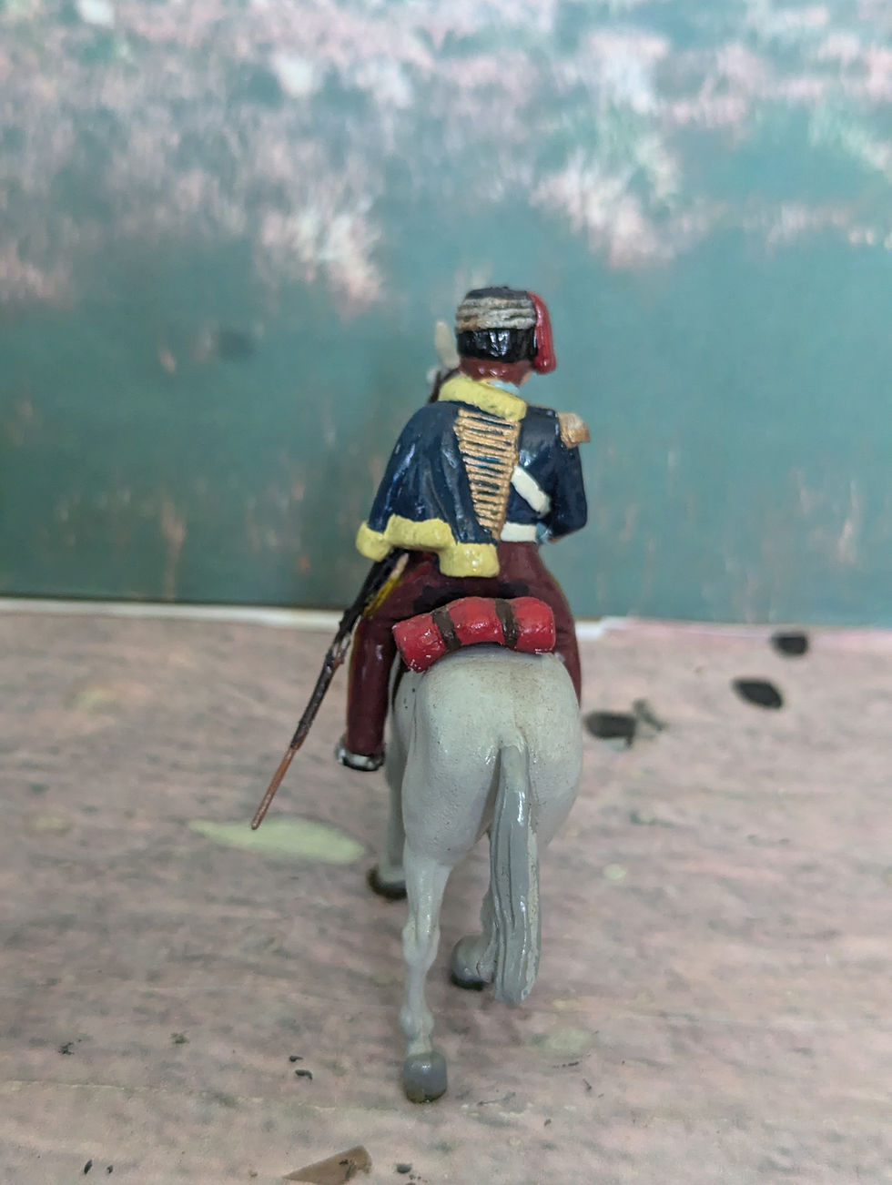 Thumbnail: Britain's Ltd. Mounted British Army Napoleonic Figures  Plastic Painted