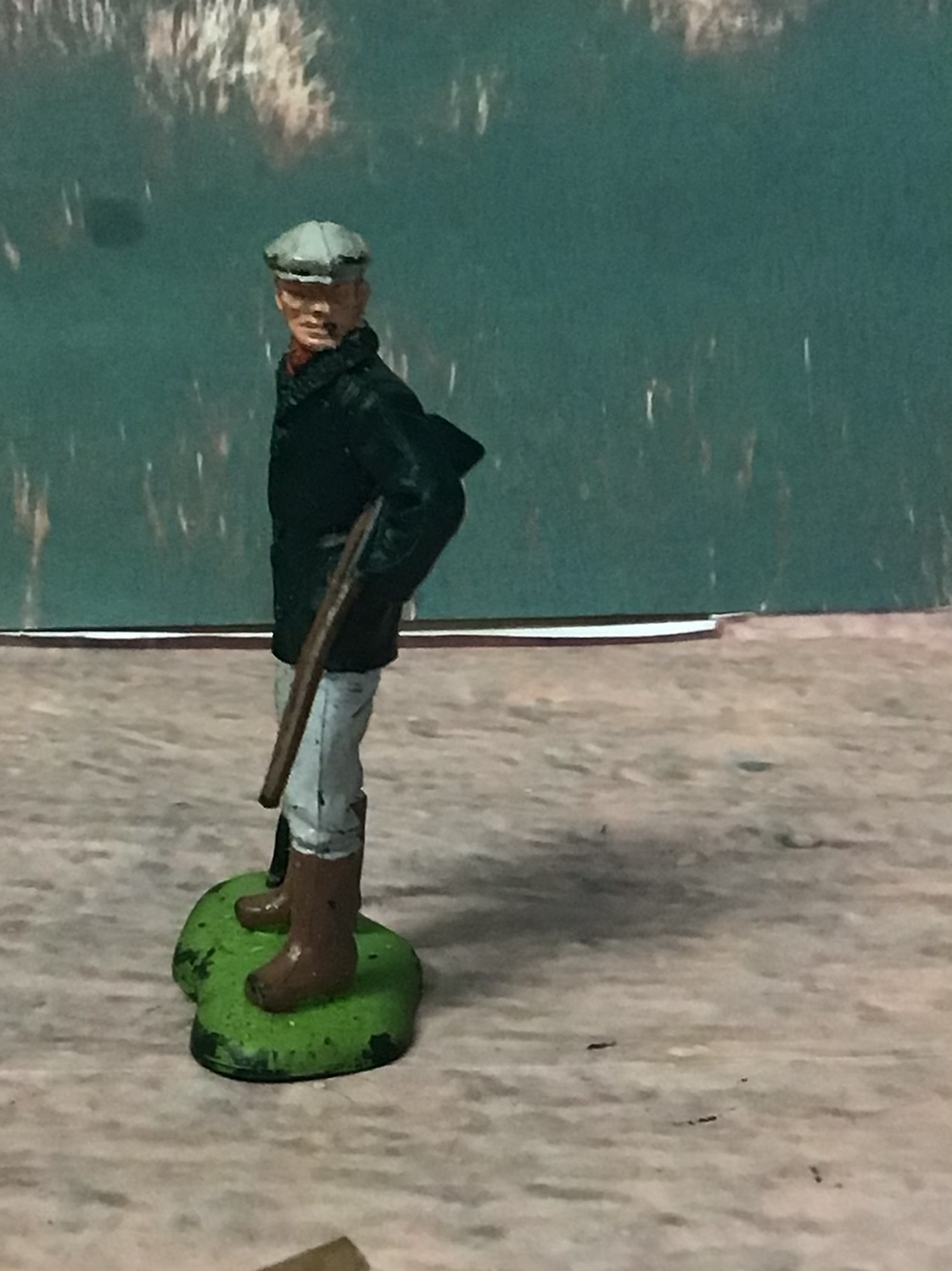 Thumbnail: Britains Ltd. 582 Plastic 54mm Figures Farmer/Game Keeper with Shotgun