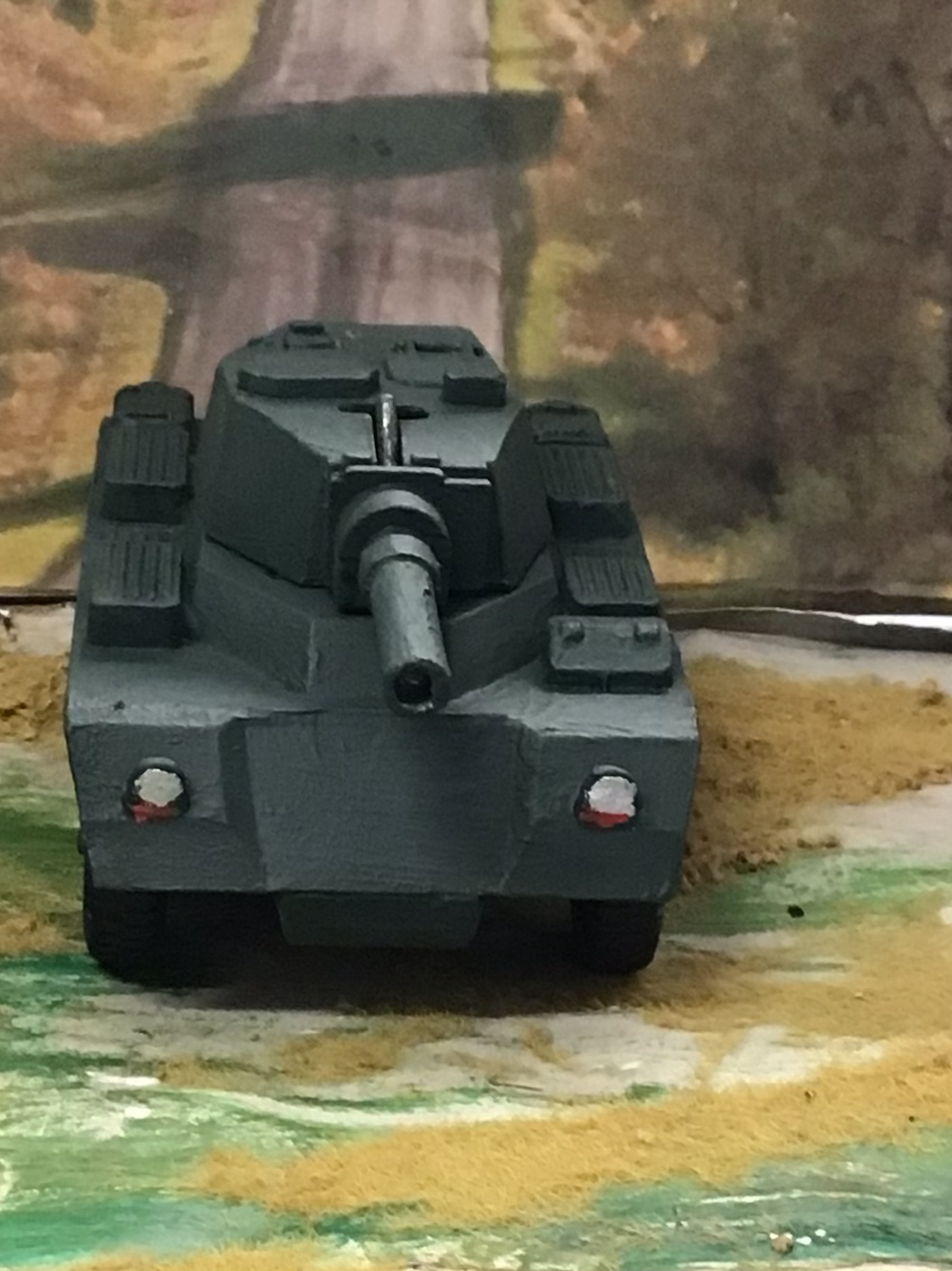 VINTAGE CRESCENT MODEL No.1253 SALADIN ARMOURED CAR DIECAST Painted