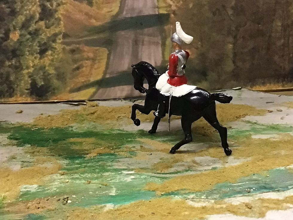 Thumbnail: Vintage Britains Proprietor Life Guards Mounted Trooper