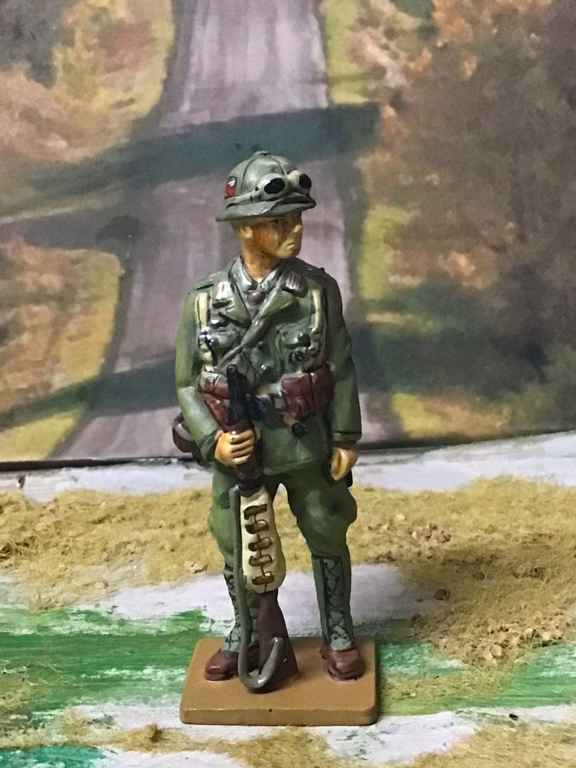 Del Prado Metal Figure 54mm Afrikakorps Tropical Dress Machine Gunner 1941