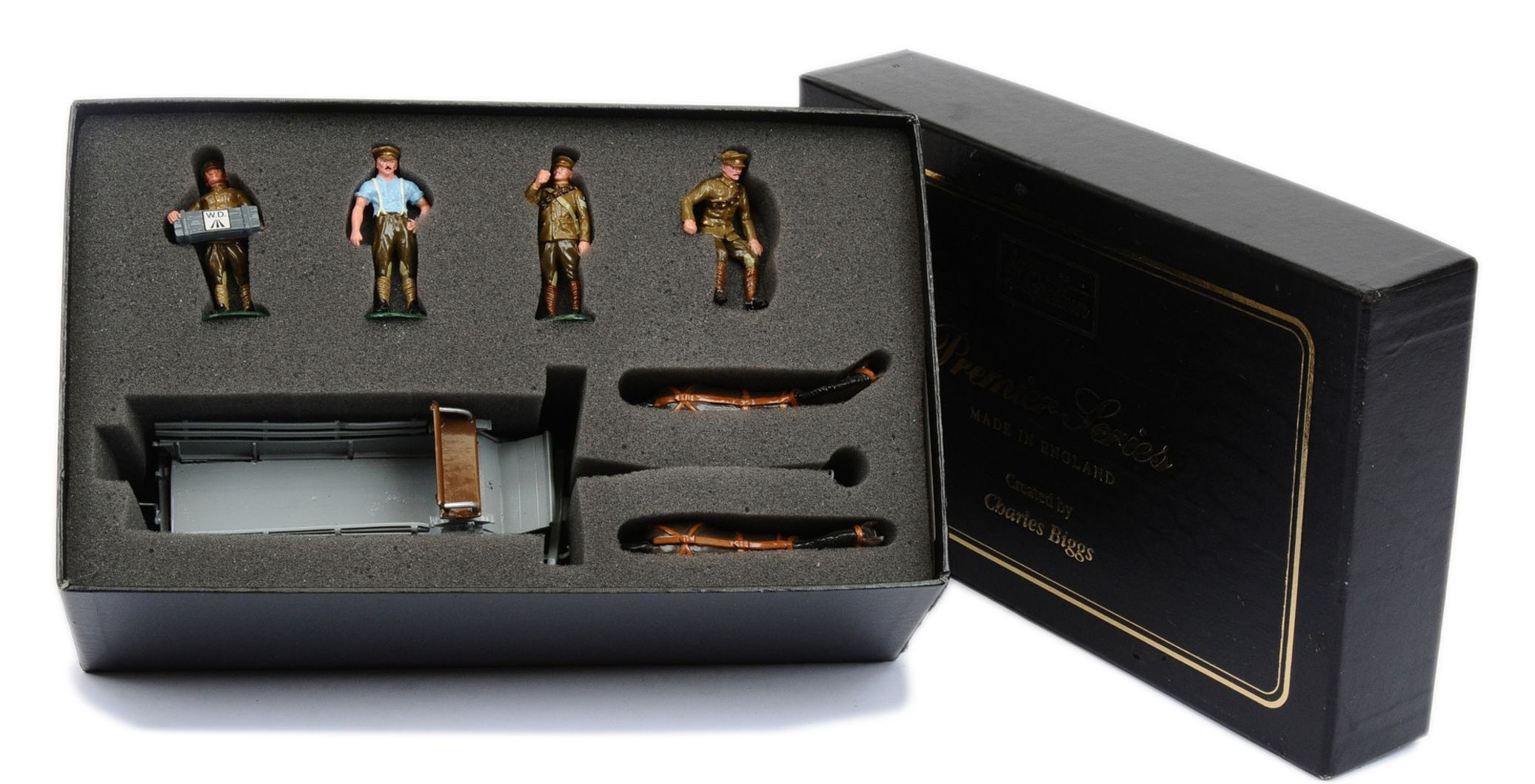 W. Britain's Premier Series: Set 8920 - Horse Drawn Wagon and Crew