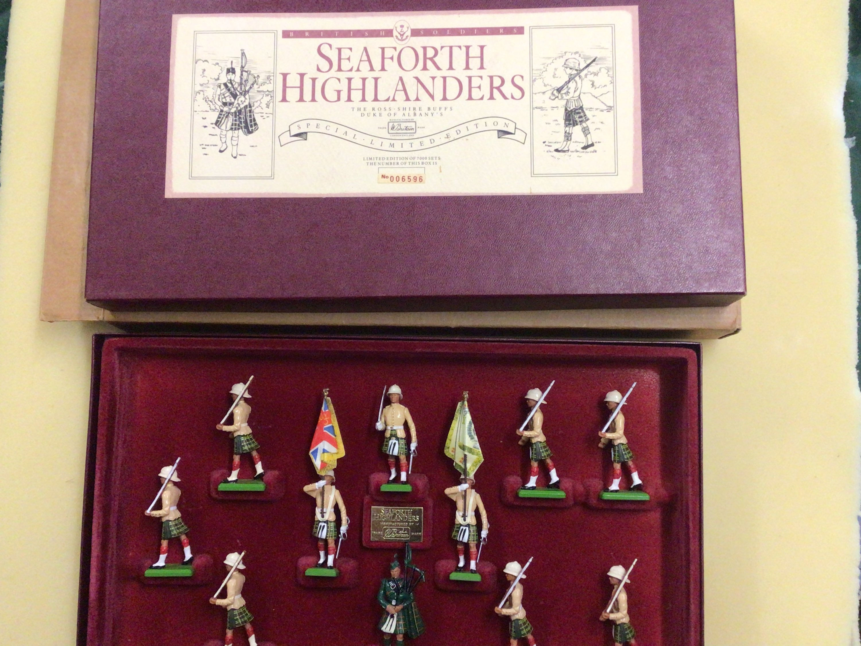 William Britains Seaforth Highlanders Special Ltd Ed. 6596/7000 boxed