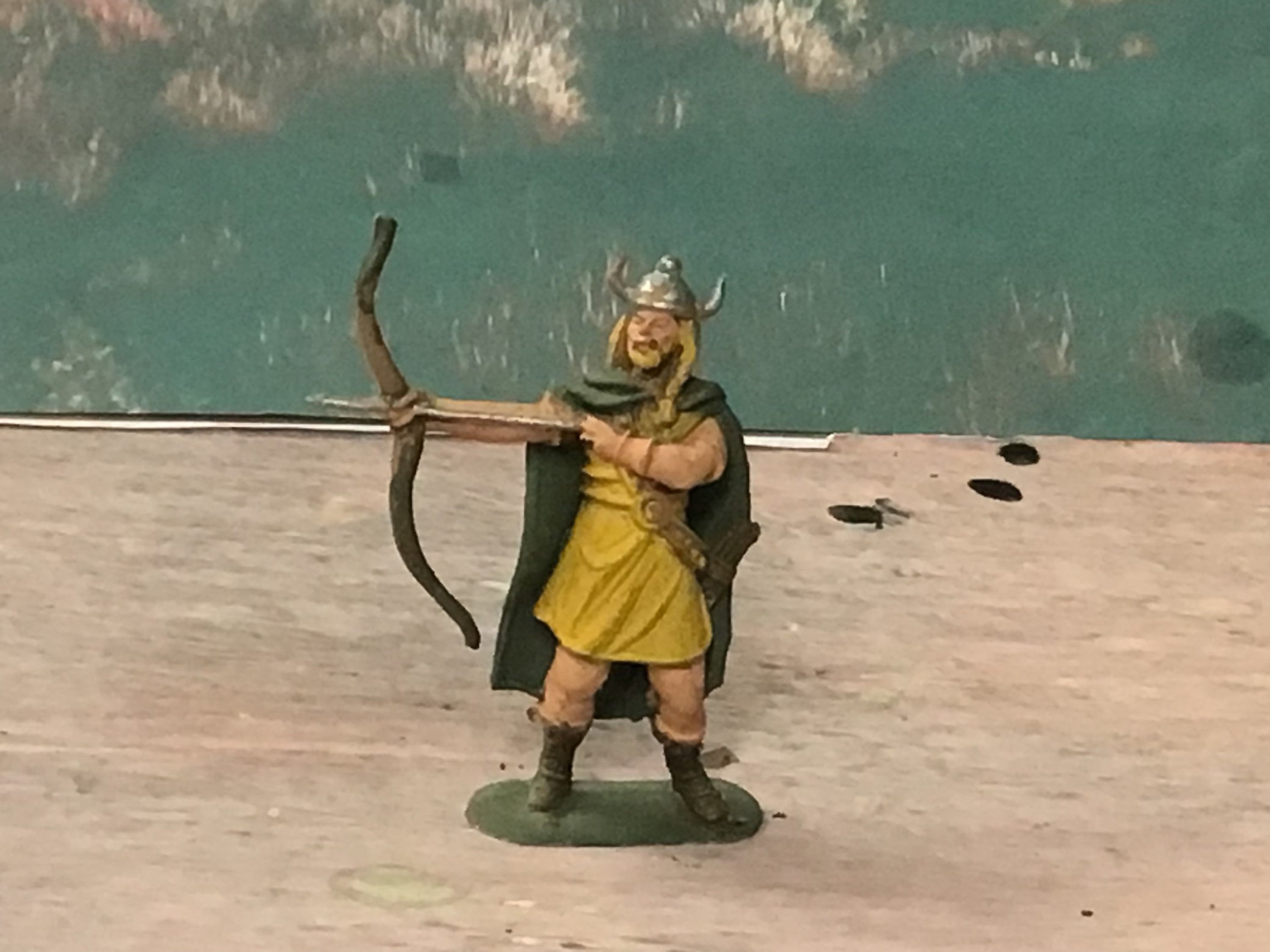 Jescan Plastic Figure Viking Bowman Painted 70mm