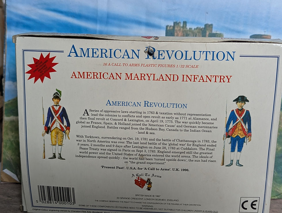 Thumbnail: A Call to Arms Box 1/32 Plastic American Revolution Maryland Infantry