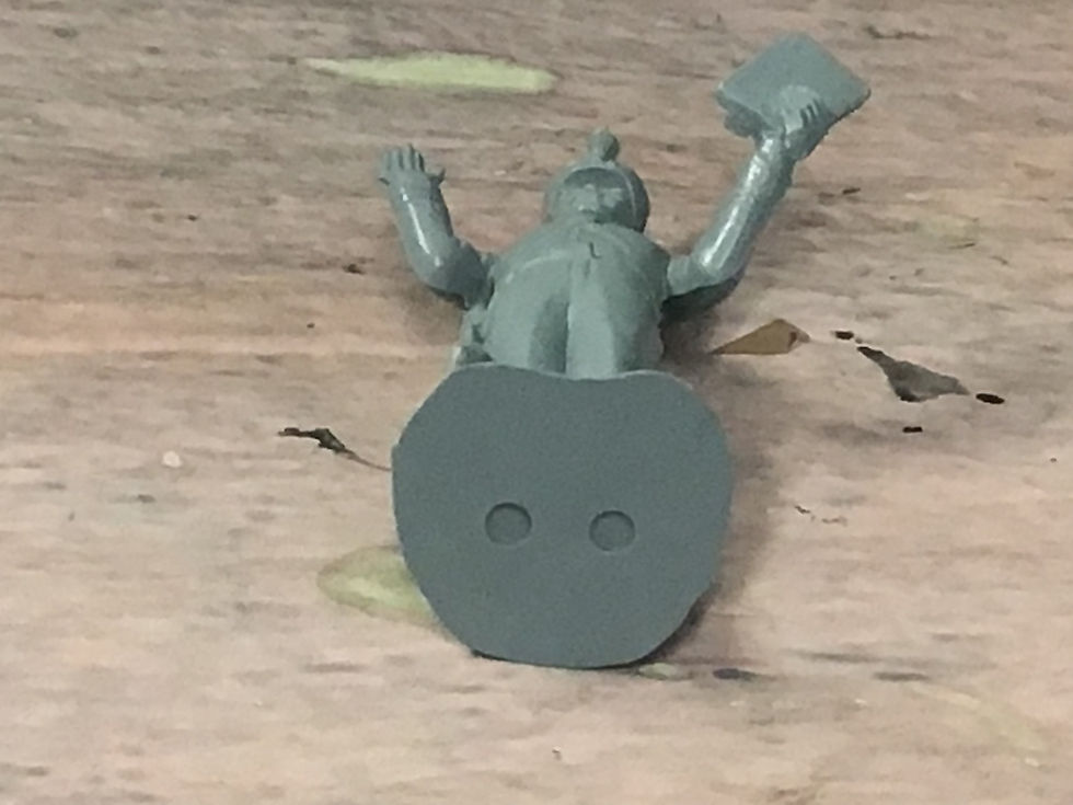 Thumbnail: Marx 70mm Warrior of The World Mexican Infantry Grey Plastic