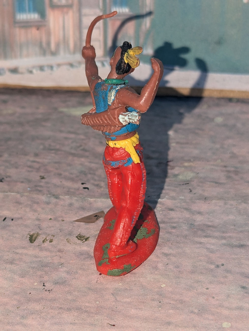 Thumbnail: Britains ltd Swoppets H552 Western Figures Indian With Bow Standing