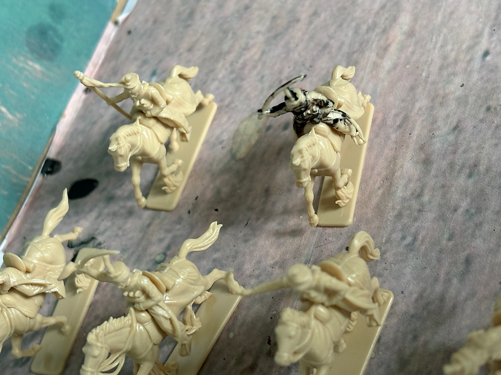 Thumbnail: ESCI Plastic Figures Napoleonic French Mamelukes 1/72 14 mounted Figures