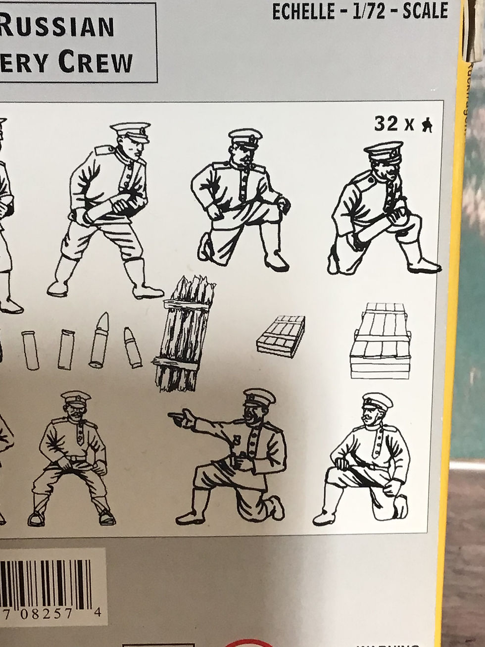Thumbnail: HAT 1/72 WWI RUSSIAN ARTILLERY CREW 8259 X 32 BOXED