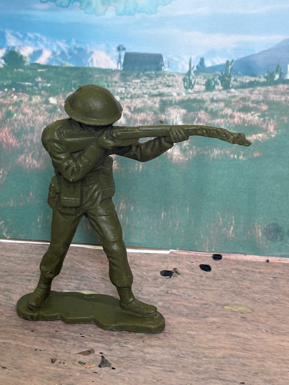 Thumbnail: VINTAGE LOUIS MARX 6" INCH British Infantry Figures Ind