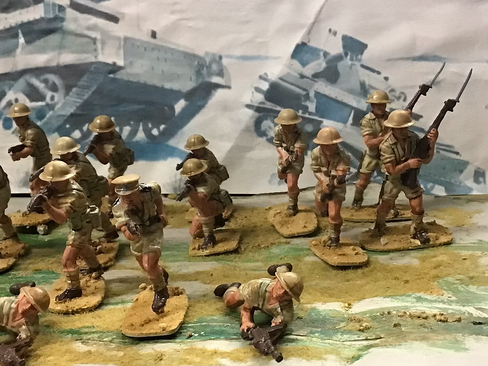 Thumbnail: 14x Airfix WWII British Infantry Africa 1/32 painted All Excellent