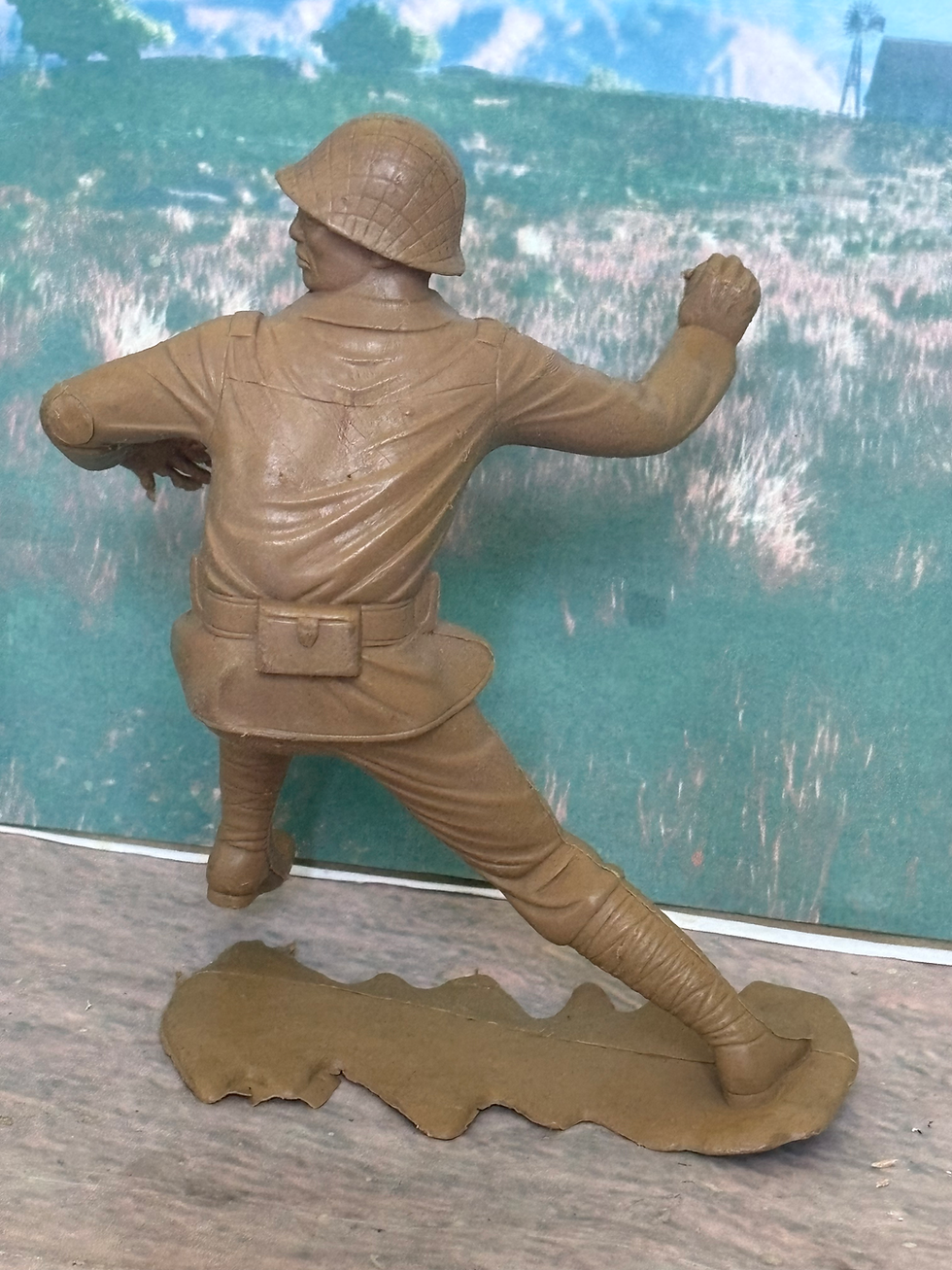 Thumbnail: VINTAGE LOUIS MARX 6" INCH Japanese Infantry WWII IND