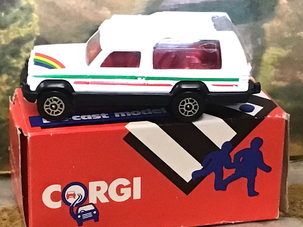 Thumbnail: Corgi Juniors 53458 Matra Rancho in White + Rainbow Stripes 1:64