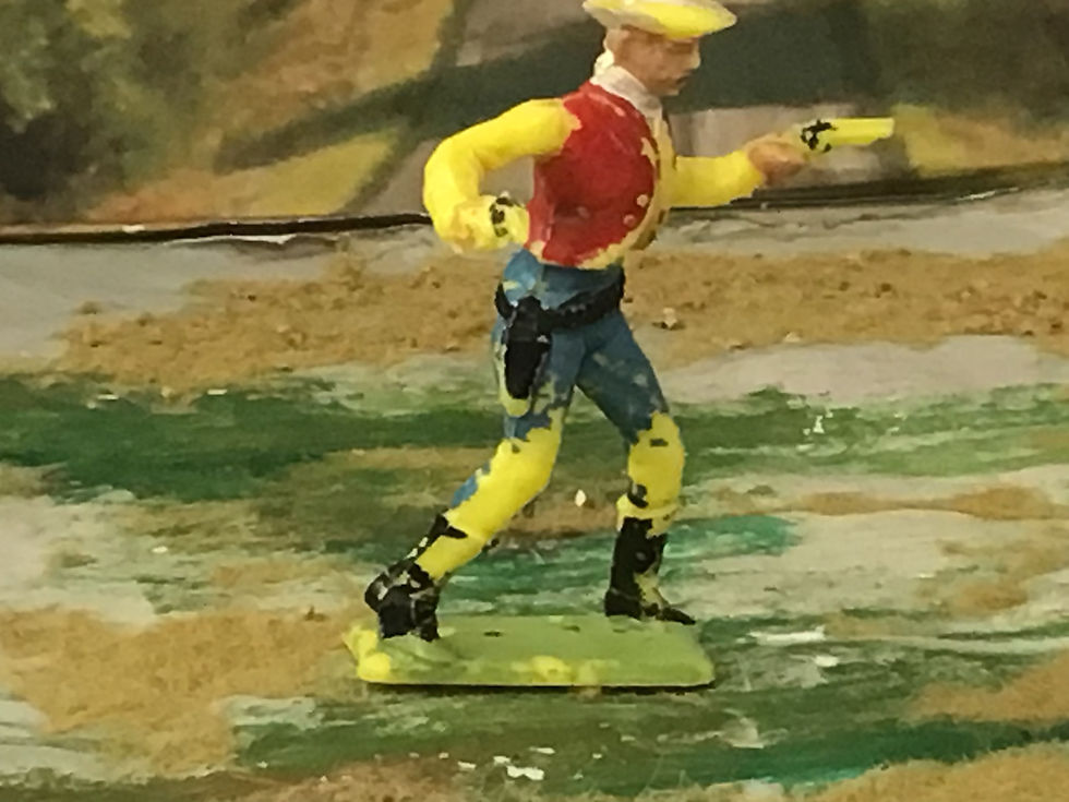 Thumbnail: Vintage Cherilea 60mm Cowboy Firing Pistols  Painted