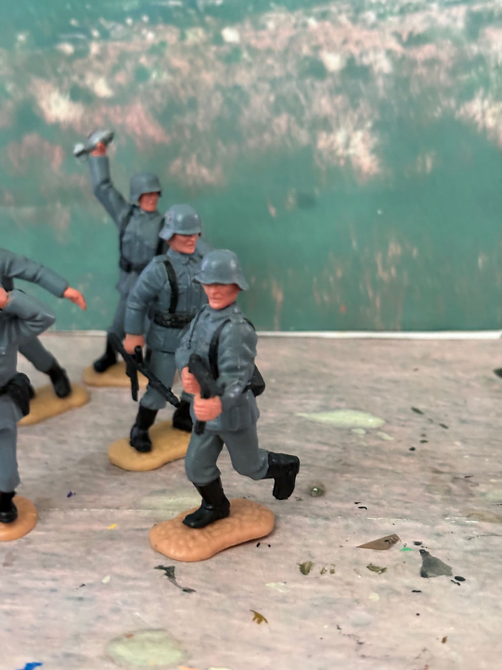 Thumbnail: Timpo Toys Swoppet's  1/32 Plastic Figure German Infantry x6
