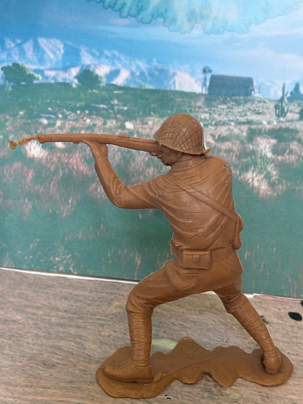 Thumbnail: VINTAGE LOUIS MARX 6" INCH Japanese Infantry WWII IND