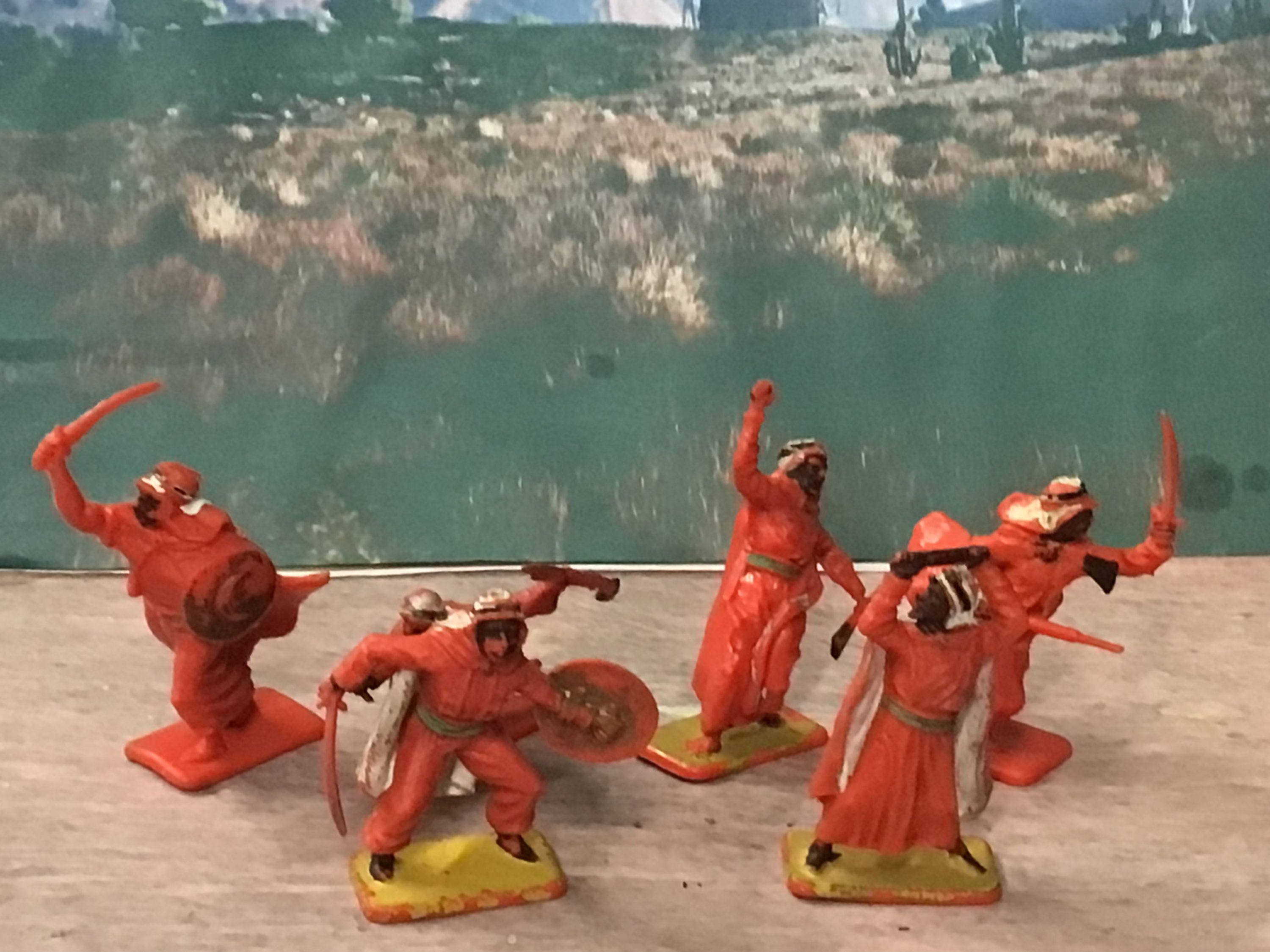 Vintage Crescent Toys Arab Warriors Full Set 54mm