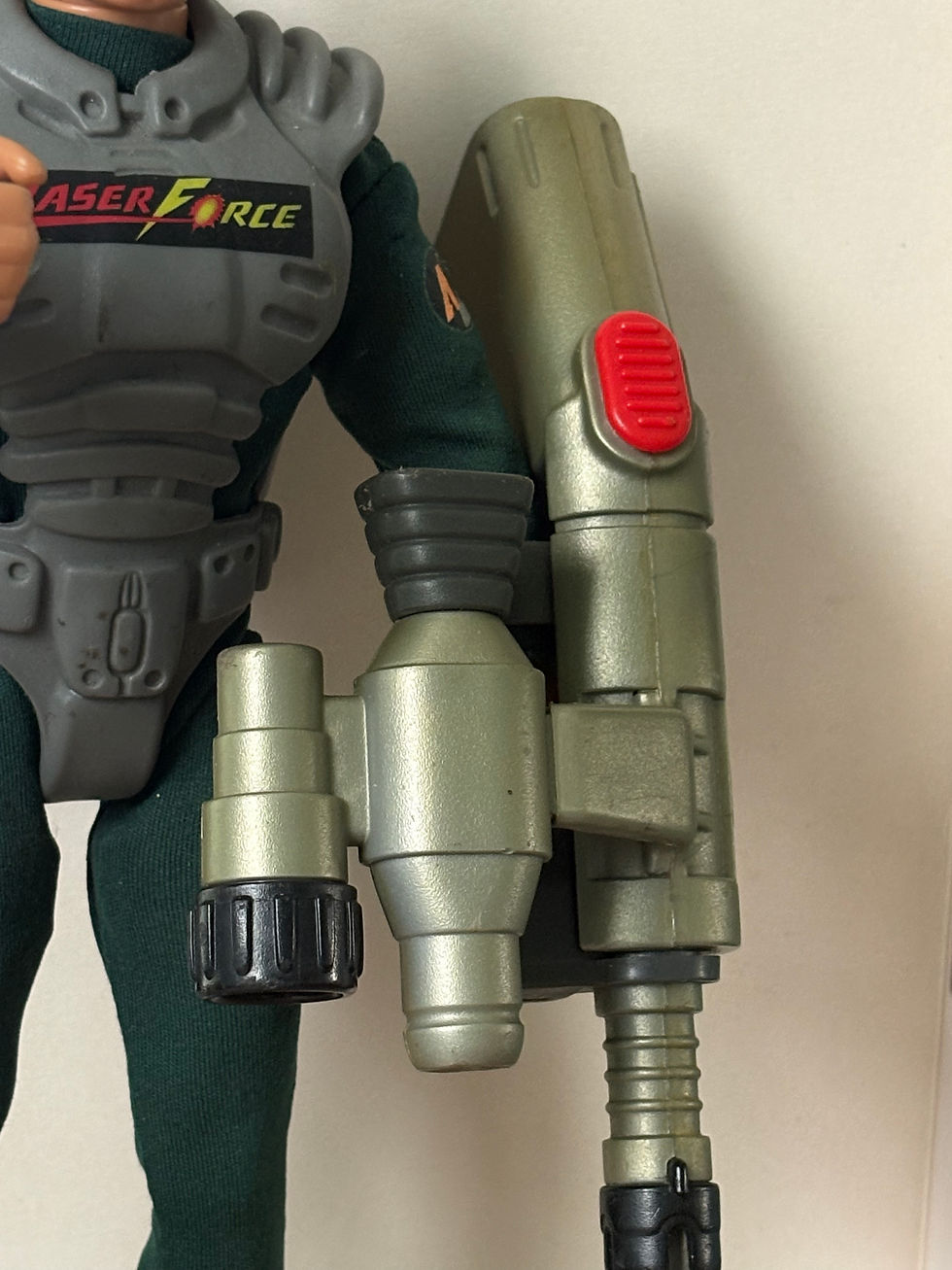Thumbnail: Vintage Hasbro Action Man Laser Force Figure & Pulse Cannon 1996