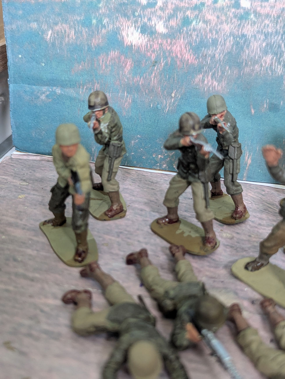 Thumbnail: Airfix WWII  20x  American Infantry/Marines 1/32 Painted  All Excellent
