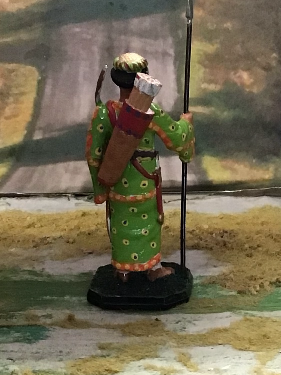 Thumbnail: Rose Minatures Ancient Persian Bowman With Spear 54mm Metal