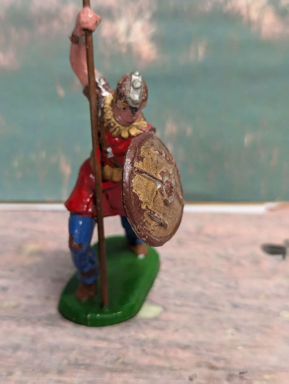 Thumbnail: Elastolin Painted Viking Warrior  60mm Plastic figure