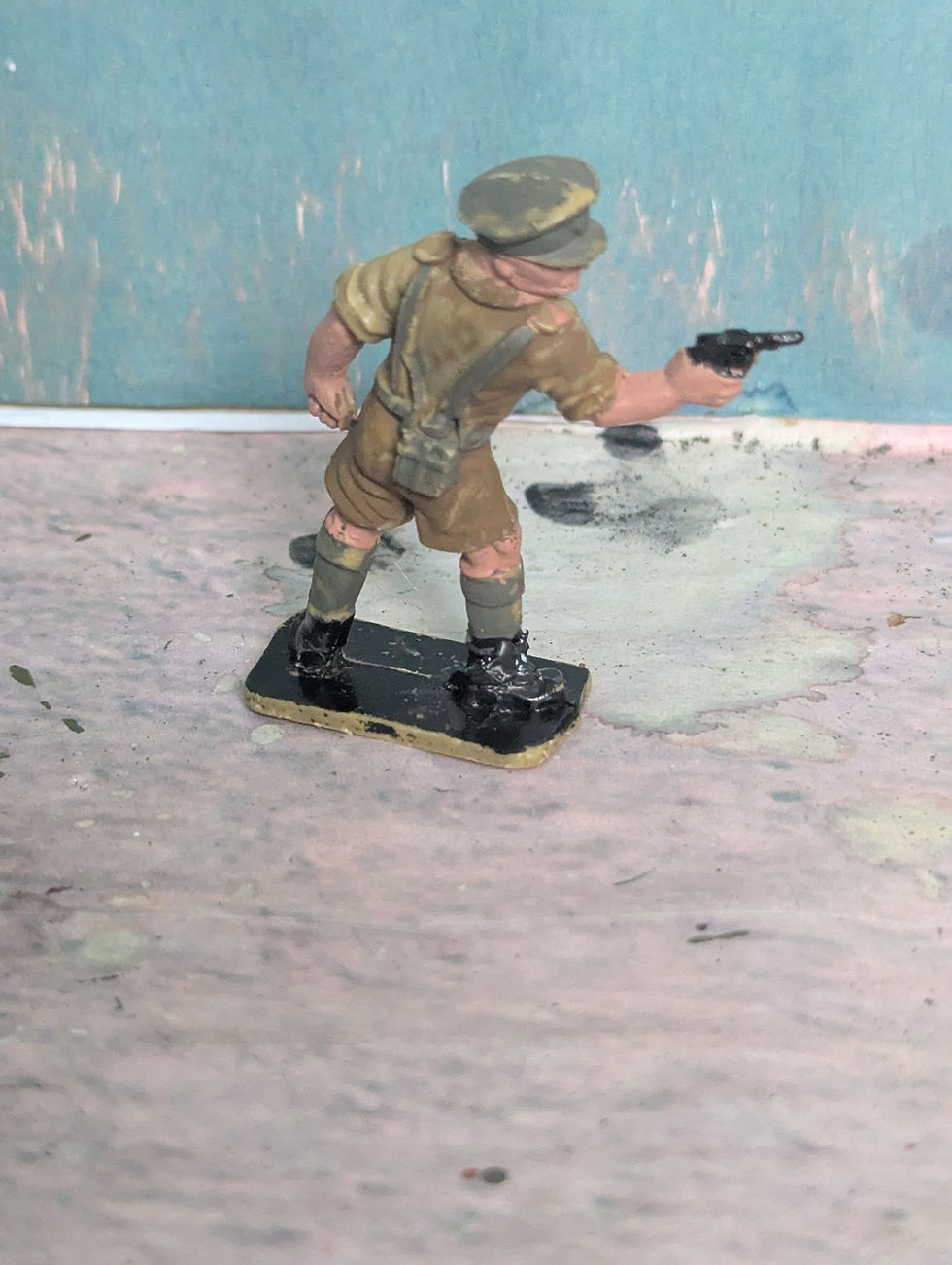 Thumbnail: Vintage Lone Star Australian Infantry Officer  Plastic Figure